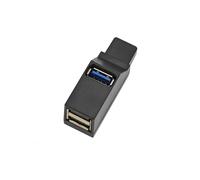 USB 3.0 HUB Adapter Extender Splitter Box 3 Puertos para PC Laptop TeléFono MóVil Lector de Disco U de Alta Velocidad, Negro
