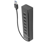 USB 3.0 HUB Splitter 7port con Indicador LED Azul Alta Velocidad 5GBPS BYLP107 DC 5V HUBUSB HUB7?