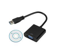 Usb 3.0 To Vga Multi-display Adapter Converter External Video Graphic Card for Win 7/8 Laptop Dvd Player Tablets