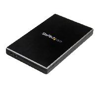 StarTech Caja 2,5in SATA para Disco Duro, USB 3.1 Gen 2 (S251BMU313) | Compatible con SATA I II y III hasta 6Gbps, Alimentada por puerto USB, Cable USB-A a Micro-B incluido