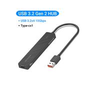 (USB 3.2 10 Gbps) Vention USB C HUB 4 puertos USB tipo C a divisor USB con Micro Charge Power compatible
