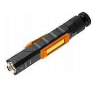 USB 300 LM BATERÍA LINTERNA 2 EN 1 CREE XPE + COB LED 99-034