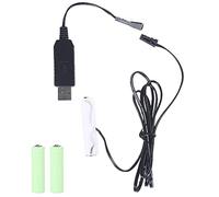 USB a AA Battery Eliminator Cable Replace 1-4 x 1,5 V AA Battery for Beard Trimmer Toothbrush Make-up Mirror Gameboy