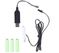USB a AA Battery Eliminator Cable Replace 1-4 x 1,5 V AA Battery for Beard Trimmer Toothbrush Make-up Mirror Gameboy