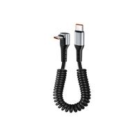 USB A/C Spring 6A 90° Carga Rápida Tipo C para iPhone para Samsung y Xiaomi