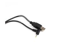 USB A corriente continua El cañón de enchufe de alimentación se convierte a 2.5*0.7 mmmm/dc 2.5x0.7 nieve de forma oscura del ángulo recto con cable del conector de cordón ( Size : 1M , Color : Black