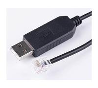 USB A RJ12 6P6C Cable de convertidor en Serie Compatible con servomotor tracción Paso a DM432C DM442 DM556 DM856 3DM683 AM882 DM1182(USB to RJ12)