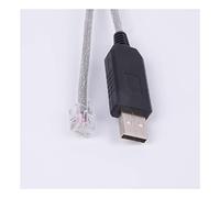 USB A RJ12 6P6C Cable de convertidor en Serie Compatible con servomotor tracción Paso a DM432C DM442 DM556 DM856 3DM683 AM882 DM1182(Silver Foil Shield)