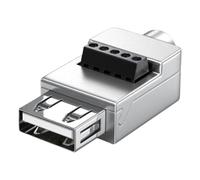 USB Adapter, Connector Plug, 0.94x0.67x0.35in USB Hub, Metal Case, High Speed for Laptops, Computers, Phones, Keyboards, Data Transfer, Device Linking, Tech Accessories, Indoor
