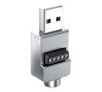 USB Adapter, Connector Plug, 0.94x0.67x0.35in USB Hub, Metal Case, High Speed for Laptops, Computers, Phones, Keyboards, Data Transfer, Device Linking, Tech Accessories, Indoor
