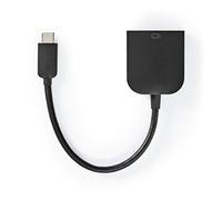USB Adapter | USB 3.2 Gen 1 | USB-CT Male | VGA Female | 5 Gbps | 0.20 m | Round | Nickel Plated | PVC | Black | Polybag
