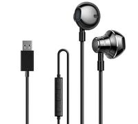 USB Auriculares Intrauditivos, 2,5m PC Auriculares Gaming con Micrófono y Control de Volumen, para Computadora PS4 PS5 PC Laptop Conferencias Skype Chat