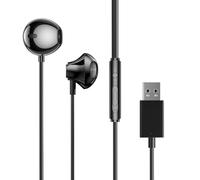 USB Auriculares intrauditivos con Micrófono y Control de Volumen, PC Auriculares Gaming, para computadora PC computadora portátil Conferencias Skype Chat