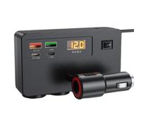 USB -Auto -Ladegerät Schnelles Laden, Auto -Ladegerät,Spannungsanzeige Multi -Autxo -Ladegeräxt Axxuto Power Splitter - Automatische Ladestation Kompakter Ladeanschluss Für Handy -Txxablets