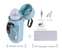 USB Bolsa De Aislamiento De Calefacción Conjunto De Bolsa De Control De Temperatura Inteligente Fuera Del Termostato De Coche Portátil De Leche Azul