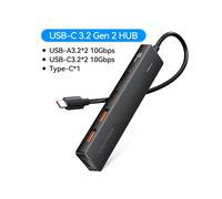 (USB-C 3.2 Gen2 C2) Concentrador USB C Vention de 10 Gbps, divisor USB tipo C 3.2 Gen2, concentrador