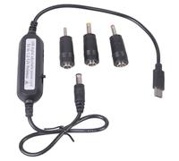 USB C 5V a 1.2V 3V 4. 6V 7. 9 V, 12 V, 2,5 mm, 3,/4,0 mm. Cable de voltajes ajustables con LED Dislpay para juegos de juguetes