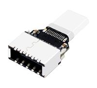 USB C a hembra - adaptador interno tipo E, conector de panel frontal, convertidor de extensión USB 3 | Transferencia de datos de 20 Gbps de alta velocidad Ordenadores Fundas de placa base Juegos de PC