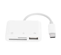 USB C a SD Tarjeta TF USB C Adaptador de Lector de Tarjetas SD Convertidor de Adaptador de Lector de Cámara Cable de Memoria Multifunción Adaptador de Tarjeta de Escritura