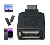 USB C Adapter - PVC, Compact Smartphone Adapter Data And Power Support | Portable Converter Multi-Device Connectivity, USBType-C To USB 2.0 Adapters For Laptops, PCs, Phones, Tablets, Flash Drives