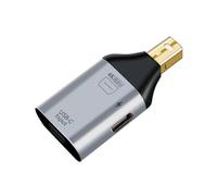 USB C adapter Type-C female to HDMI-compatible DP MiniDP male adapter HD video 4k@60Hz (MINI DP-comp