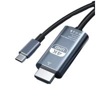 USB C al Tipo de Aluminio C del Aluminio de HDMI 4K al Rayo 3 y 4 de la Ayuda del Cable de HDMI Compatible con 15 Series favorables