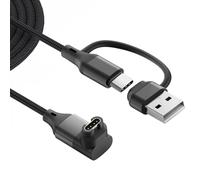 USB C Cable Cargador para Garmin Forerunner 965 255 245 165 55 45 955 265, 2-en-1 Type-C Carga para Fenix 8/7/7 Pro/7S/7S Pro/7X/7X Pro/6/6 Pro/6X/6X Pro/5, instinct 3 2,Approach S12/Venu/Epix