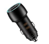 USB-C Car Charging Adapter - 48W Fast Charger | Port Metal Auto Plug with USB-A & Type-C Socket, Quick Charge Accessory For Cars, SUVs, Trucks, RVs, Portable Power Device Road Trips