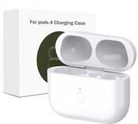 USB-C Carcasa de Carga inalámbrica Compatible con Air Pod 4 (2024), Reemplazo Original Type-C Wireless Charging Case con Botón de Sincronización Bluetooth