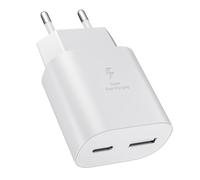 USB C Cargador 25W 2 Port USBC Carga Rápida Adaptador USB-C und USB-A | para Apple iPhone 17 16 Pro 15 14 Pro MAX Samsung S26 S25 S24 S23 A57 A56 A55 A37 A36 A17 A16 A15 Cargador móvil Carga Rápida