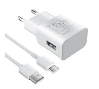 USB C - Cargador rápido para Samsung Galaxy A14, A13, A15, A12, 4G/5G, S10, S9, S8, A04S, A05S, A33, A23, A32, A21S, A53, S24, S23, S22, S21, S20 con cable tipo C