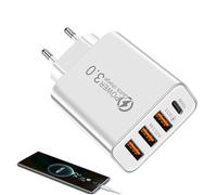 USB C Cargadores, Ayuno Múltiples Cargadores con USB C | Cargador Alemán, Fuente de Alimentación Rápida Factura, Accesorios para Tableta De Smartphone En Casa