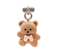 USB C Cotón de Polvo - Cubierta del Puerto de Carga, Protector de Oso de Dibujos Animados | Lindo Accesorio de de teléfono, diseños de Enchufe de Silicona antidesp Antes, Bloqueador de Puertos