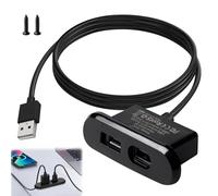 USB C Desktop Power, Panel Mount Verlängerungskabel 5V/2A USB/Typ-C Embedded Ladeanschluss, USB Einbaubuchse für Sofa Tisch Nachttisch Workbench Büro, 1.5M