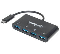 Usb-C Dock/Hub 4-Port- 4X Usb-A Usb 3.0 Bus Power Black NUEVO