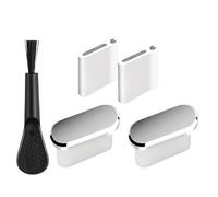 USB C Dust Plug - ABS Metal 2pcs | Waterproof Phone Port Protector With Cleaning Brush | Anti Dust Type C Port Cover For Smartphones, Tablets, Laptops, Charging Protection, Durable And Easy Install Us