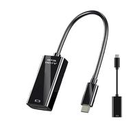 USB C hembra a adaptador masculino, USB C hembra a adaptador masculino adaptador de cable, convertidor USB portátil portátil de alta velocidad compacto C, Conector telefónico, accesorios de