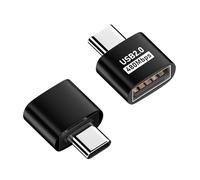 USB C Hembra A USB A Hembra - Adaptador USB A C De Aleación De Aluminio | USB C Hembra A USB Macho | Adaptador USB A C | Adaptador Rápido del Cuaderno De La Velocidad De Transferencia del Metal De