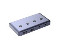 USB C Hub 10Gbps 6 in 1 Powered USB 3.2 Gen 2 Hub Button USB C to Type C USB Splitter Adapter for Pro PC