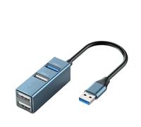 USB C HUB 4 Puertos USB Tipo C a USB 3.0 HUB Splitter USB C Adaptador Dock Compatible con Pro S21(USB A Plug Green)