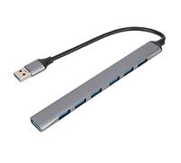 USB C Hub, 7 en 1 USB C a USB Hub Multiport Adapter, 1 USB 3.0 Ports 6 USB 2.0 Ports Estación de Acoplamiento USB para Unidad Flash USB Ratón Inalámbrico Teclado Laptop PC