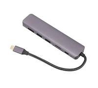 USB C HUB 7 en 4K 1GBPS ETHERNET 100W PD 2 USB3.0 Puerto USB a una Interfaz Multimedia de Alta Definición Adaptador Multipuerto C HUB7 en HUB7 HUBUSB CTWAR