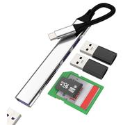 USB C Hub Adaptador Lector de Tarjeta SD Micro SD Tipo C USB para iPhone 17 16 15 Pro MAX para Apple para iPad Compatible con Samsung S26 MacBook Cable Multipuerto OTG 3.0 Puertos TF Accesorios Fotos