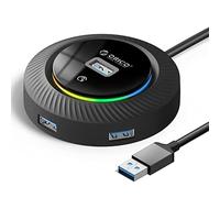 USB C Hub, Adaptador USB3.0 C de 4 Puertos con Fuente de alimentación Adicional para MacBook Pro 2018/2017, Chromebook, XPS, Galaxy S9/S8 y más (YKR2-U3-18)