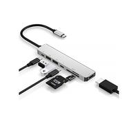 Usb C Hub Adapter Dongle Compatible with Macbook Air, Macbook Pro with 4k 60hz Hdmi, 87w Power Delivery, 2 Usb Ports And Sd Tf Card Reader