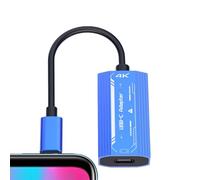USB C Hub Converter - Puerto de carga de alta velocidad, adaptador de salida de pantalla 4K | 8.66x0.94x0.39 pulgadas plug and play Docking Adapter AR Glass Connection Projector Tablet Fuente de