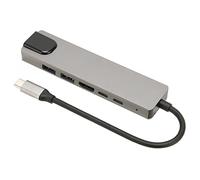 USB C Hub Ethernet, Interfaz Multimedia HD 6 en 1 Tipo C a HDTV Hub para PC