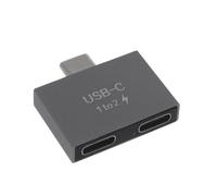 USB C Macho una Doble USB C Hembra Divisor Convertidor Adaptador ExtensióN Conector para USB C PD Cargador PC PortáTil