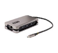 StarTech.com Adaptador Multipuertos USB-C - HDMI 2.0b 4K 60Hz - HDR - Hub USB 3.2 Gen 2 10Gbps (2xUSB-C, 1xUSB-A) - PD de 100W con Pass-Through - Con Cable de 30cm - Docking Station para Portátil