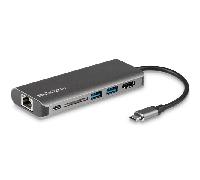USB-C MULTIPORT ADAPTER WITH SD PD - 4K HDMI - GBE - 2X USB -A